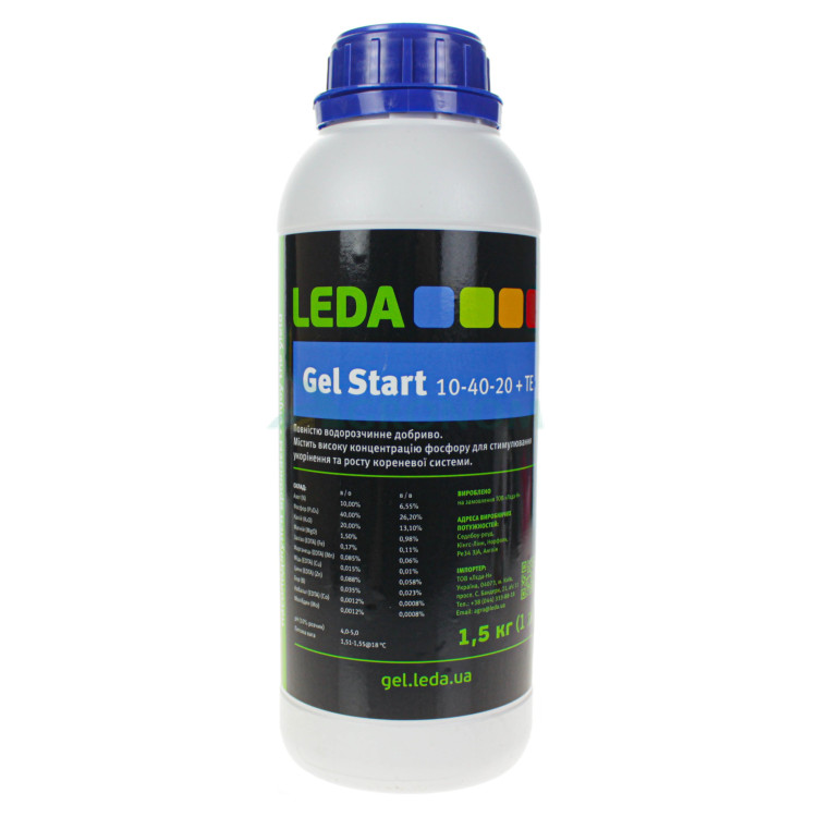 Удобрение Гель Старт Леда | Gel Start 10-40-20 + ТО Leda 1.5 кг